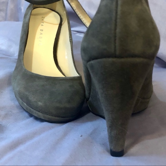Zara Basic Suede Look Wedge - Picture 6 of 6
